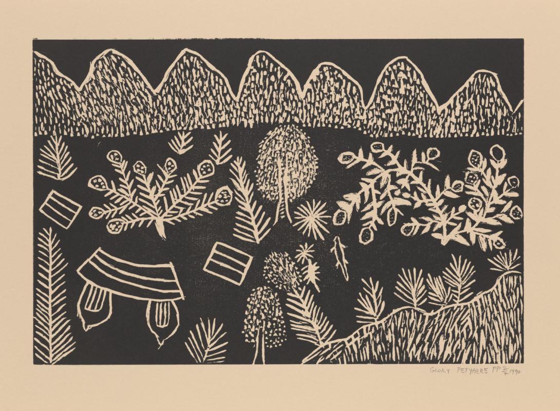 Artwork Untitled [no. 20] (from ‘Utopia Suite’ portfolio) this artwork made of Woodcut on paper, created in 1990-01-01