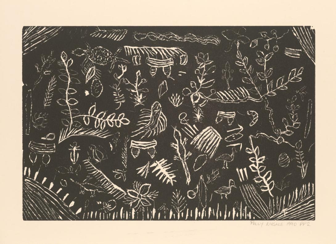 Artwork Untitled [no. 42] (from ‘Utopia Suite’ portfolio) this artwork made of Woodcut on paper, created in 1990-01-01