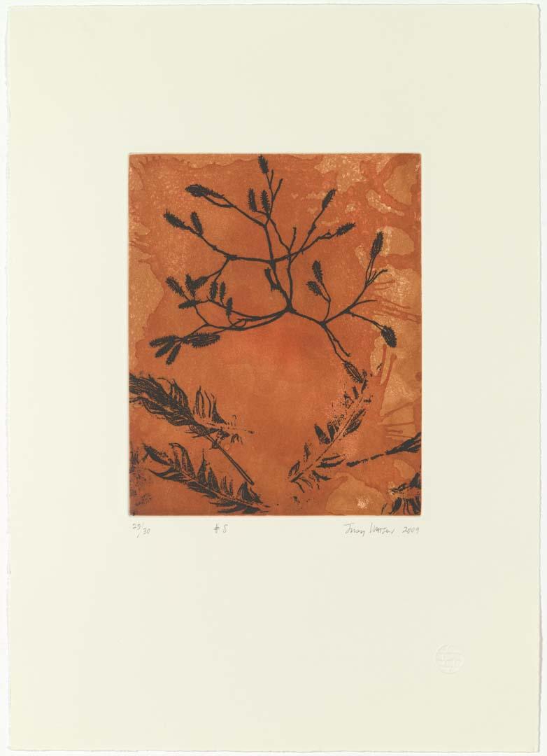 Artwork heron island #8 this artwork made of Three-plate etching