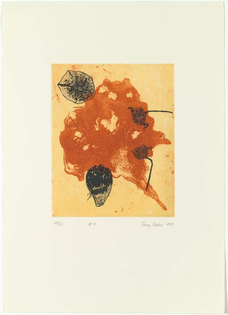 Artwork heron island #9 this artwork made of Three-plate etching
