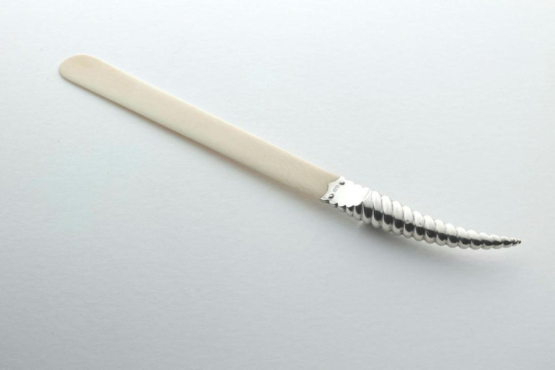 Artwork Letter opener this artwork made of Bone blade and silver handle, created in 1912-01-01