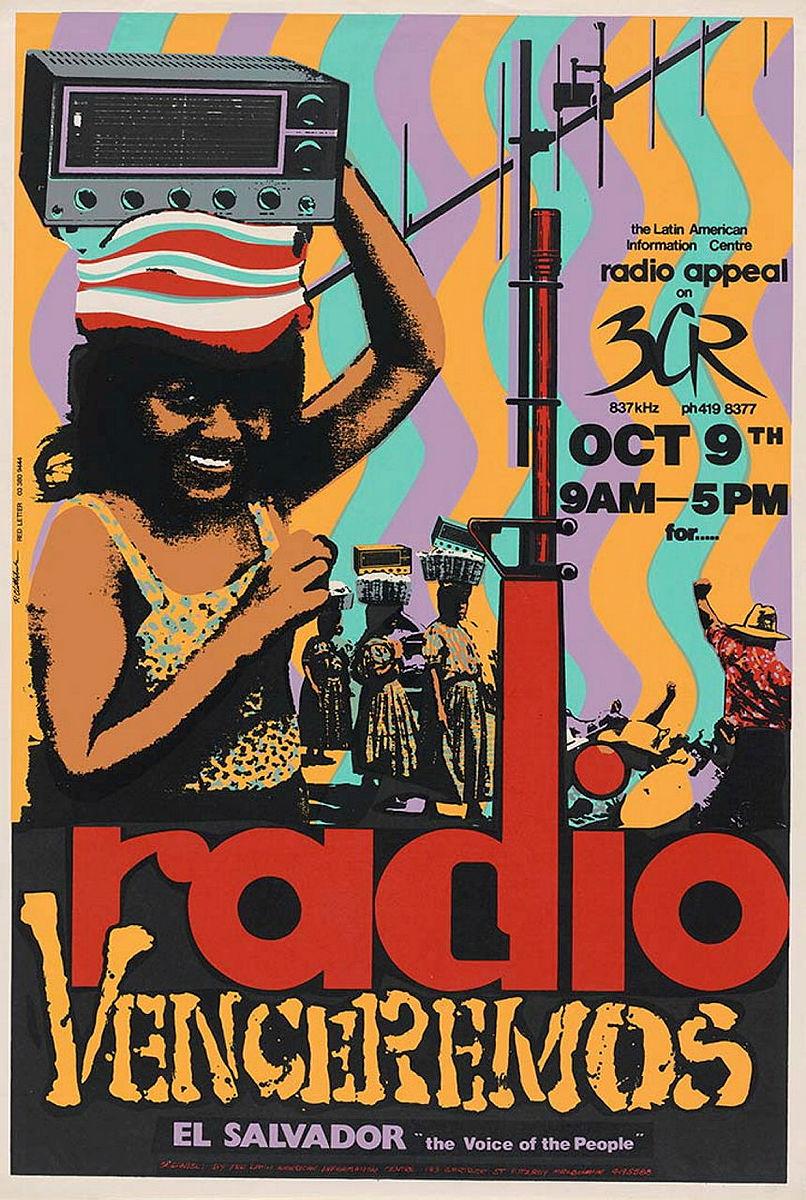 Artwork Radio Venceremos this artwork made of Photo-screenprint on paper, created in 1983-01-01