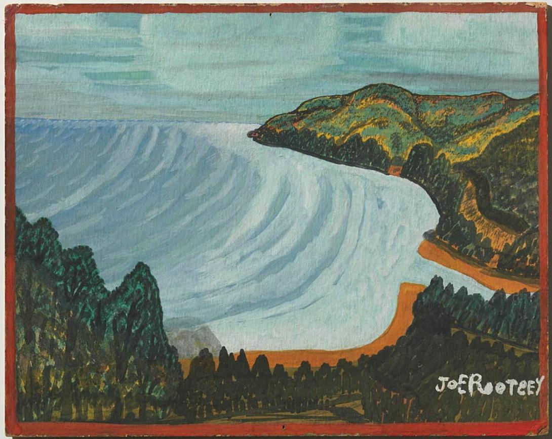 Artwork (Landscape) this artwork made of Gouache on board