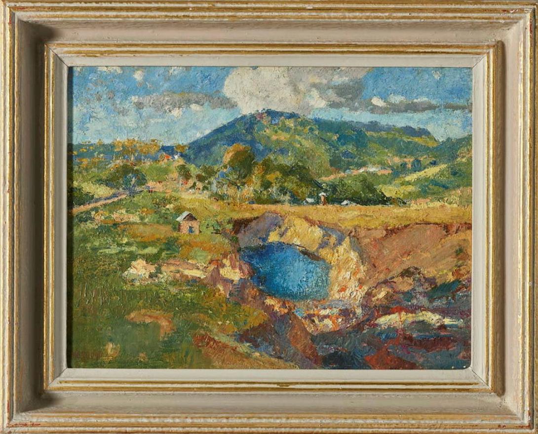 Artwork Mount Nebo no 2 this artwork made of Oil on board