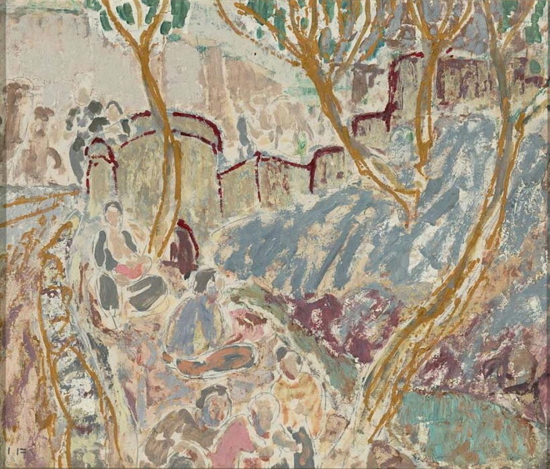 Artwork Outside the walls of Peking this artwork made of Oil and pencil on cardboard