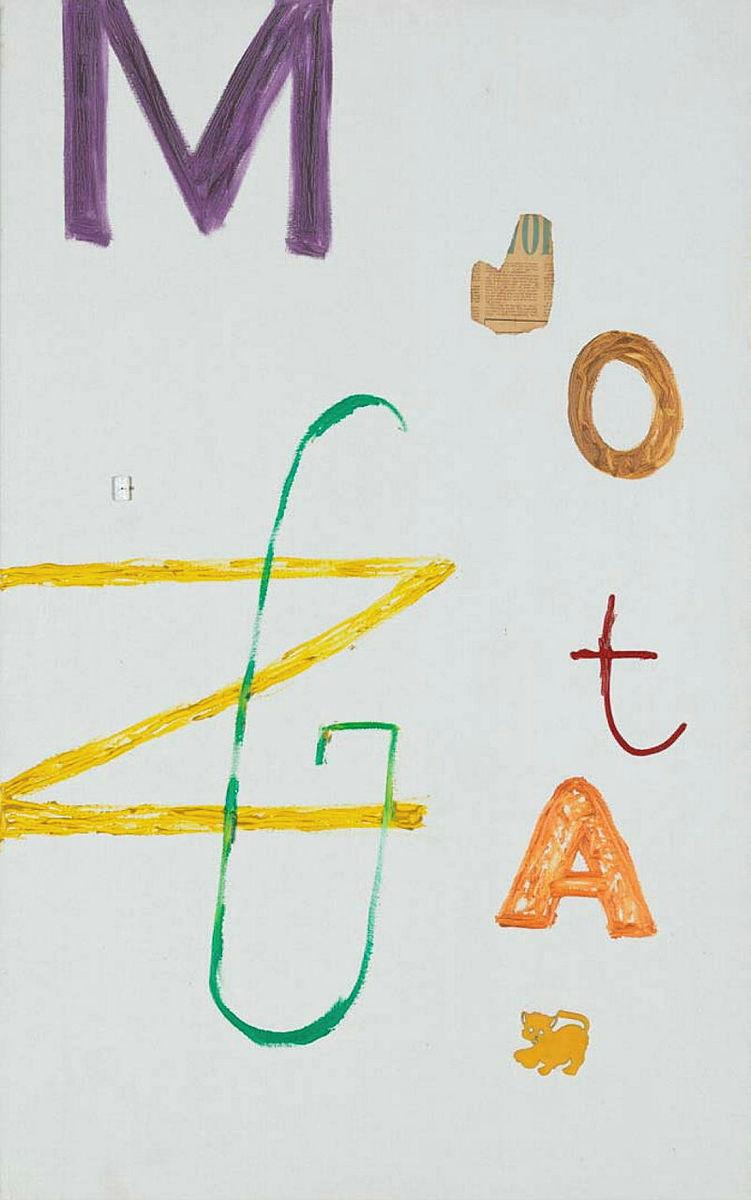 Artwork Days of the week in German this artwork made of Oil and collage on primed linen, created in 1991-01-01