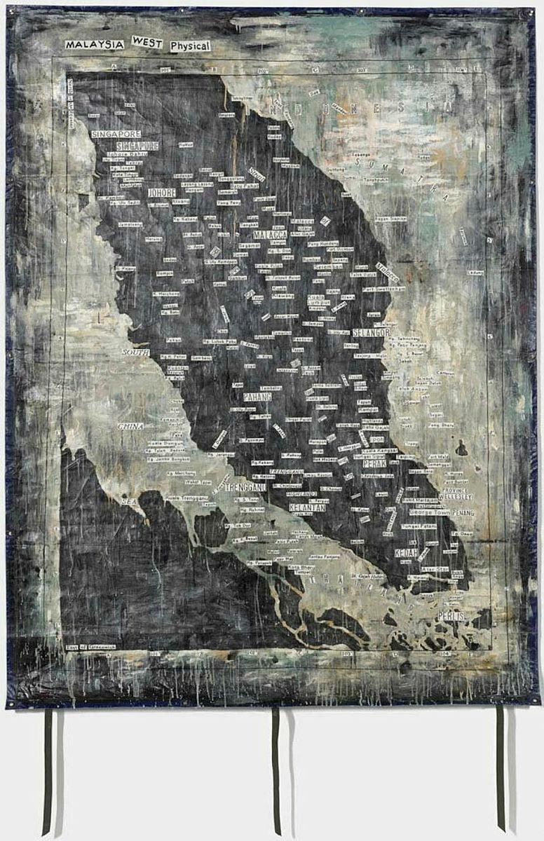 Artwork Boundary fluidity #24 this artwork made of Synthetic polymer paint and marker on tarpaulin, created in 2021-01-01