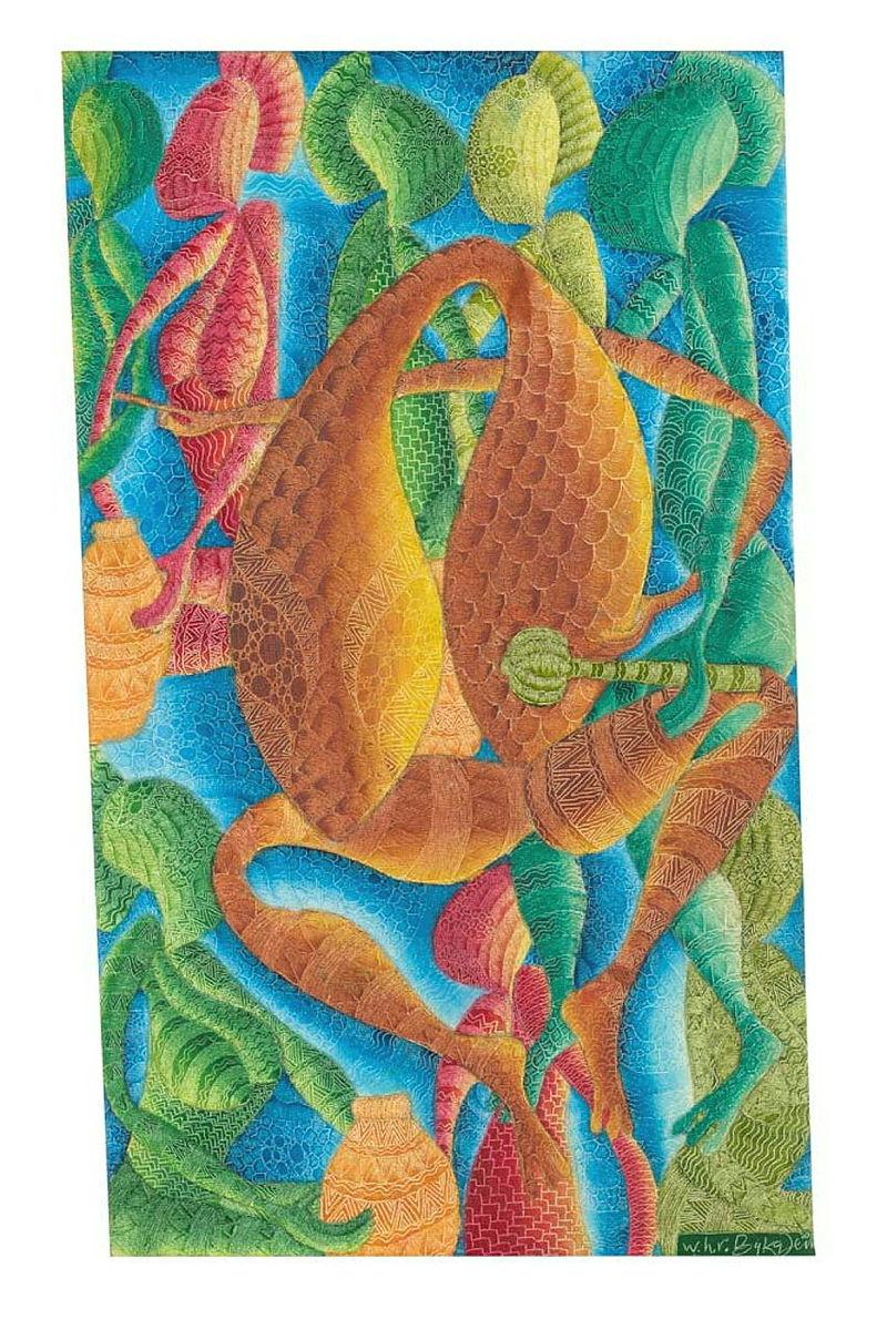 Artwork Legend of the potters of Malake this artwork made of Oil on canvas