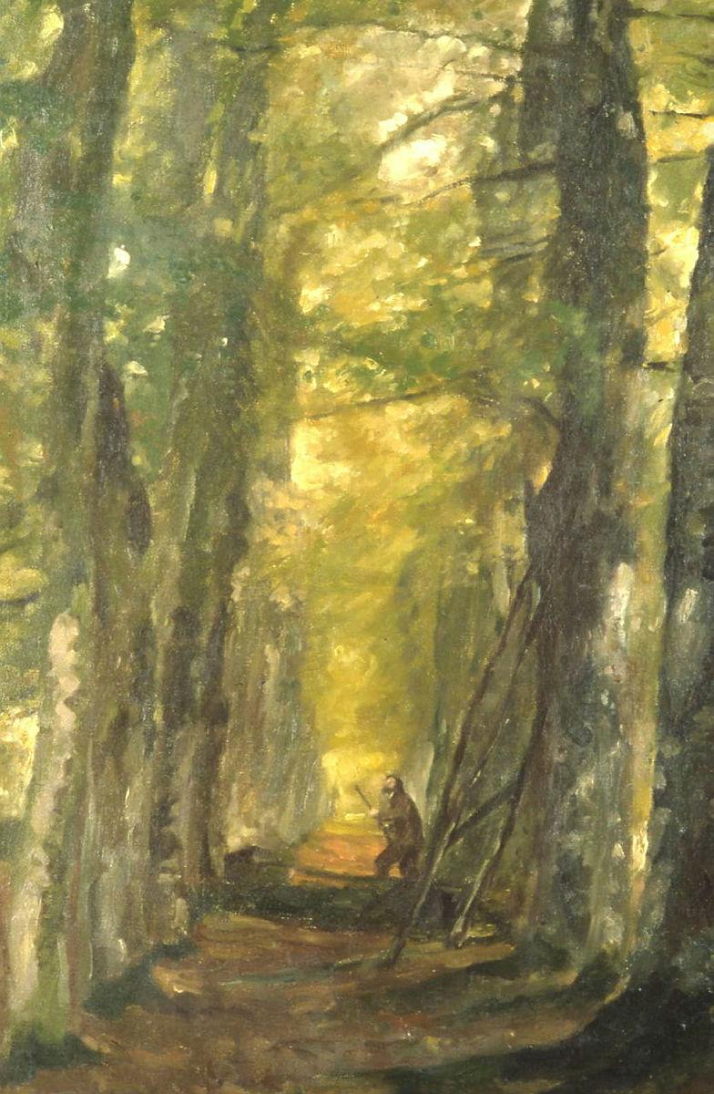 Artwork Sportsman with a gun (France) this artwork made of Oil on canvas, created in 1905-01-01