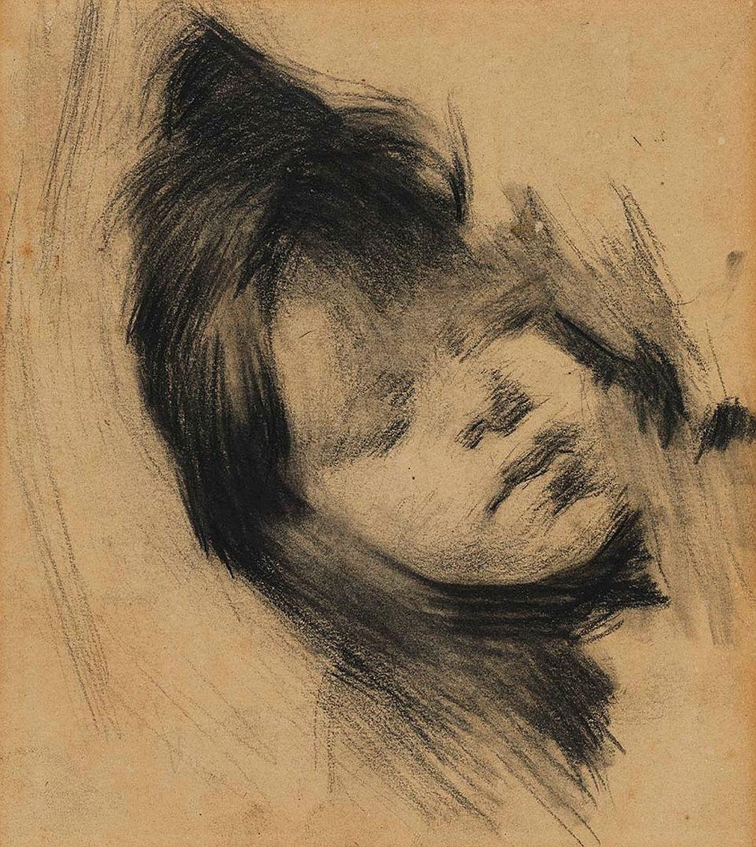 Artwork The artist's daughter (Ida) this artwork made of Charcoal and wash on cream wove paper, created in 1910-01-01