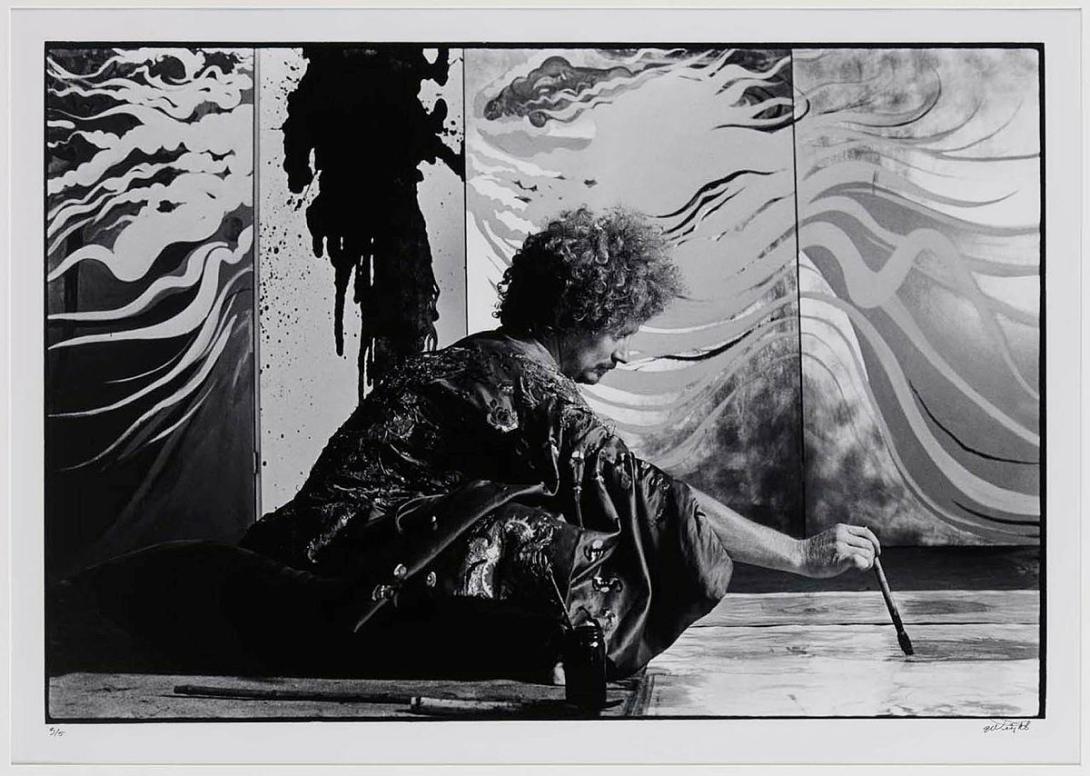 Artwork (Brett Whiteley painting) this artwork made of Gelatin silver photograph on paper, created in 1972-01-01