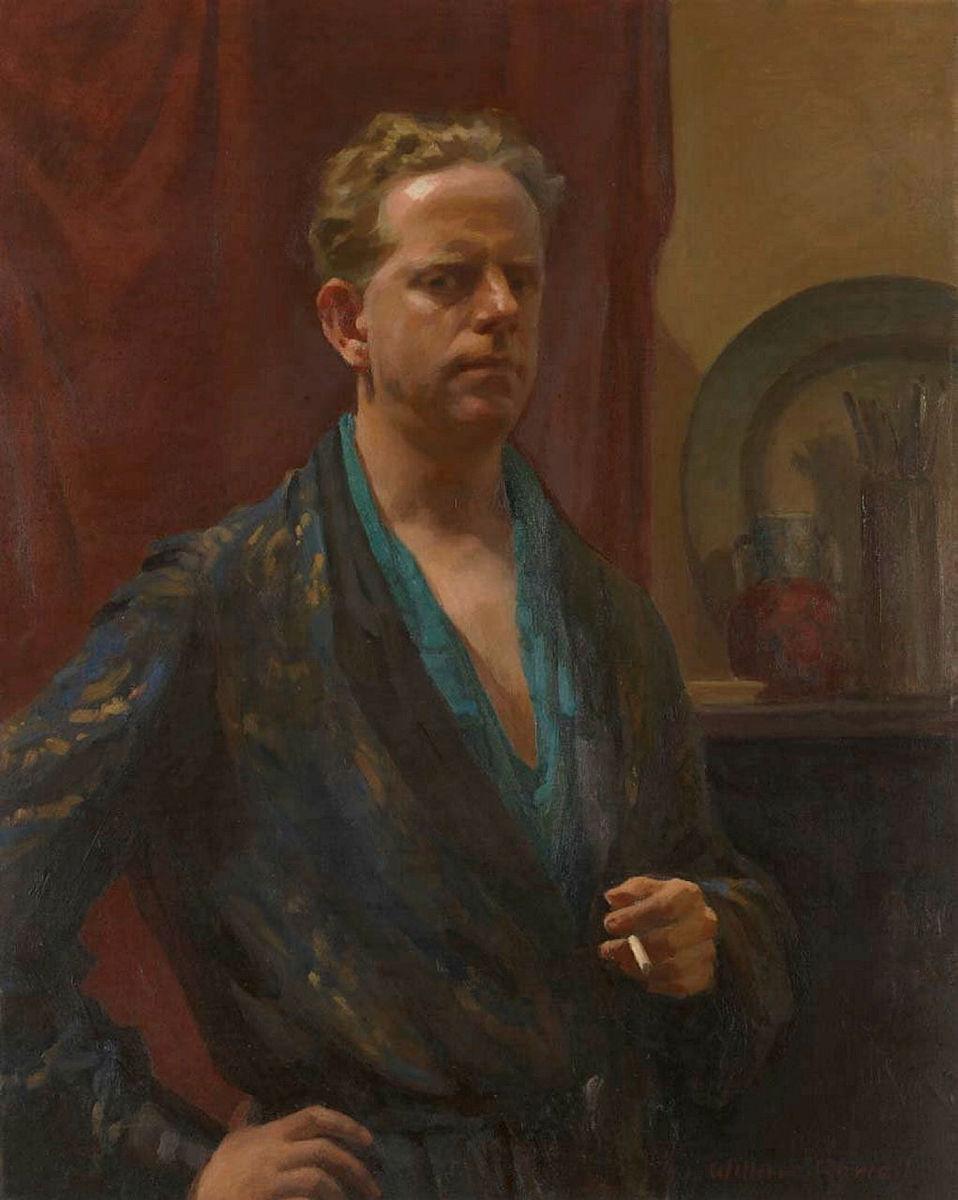 Artwork Self portrait this artwork made of Oil on canvas, created in 1938-01-01