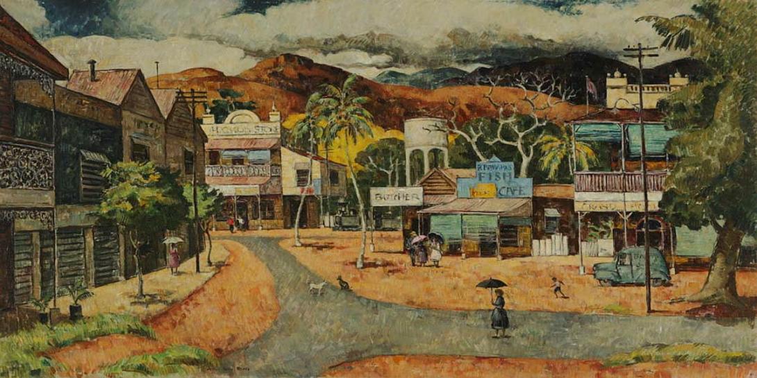 Artwork North of Capricorn this artwork made of Oil on plywood, created in 1956-01-01