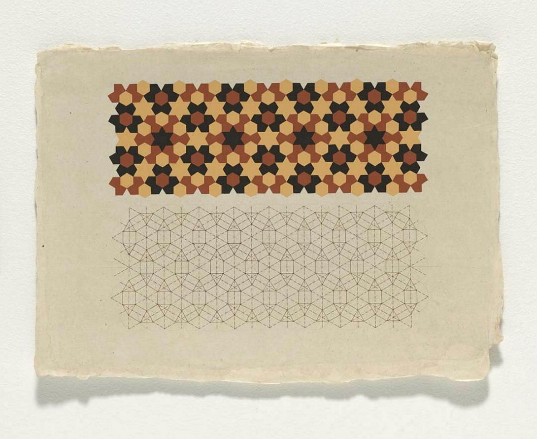 Artwork Study Drawing 3 (from 'Standing by the ruins' series) this artwork made of Gouache and walnut ink on handmade cotton paper