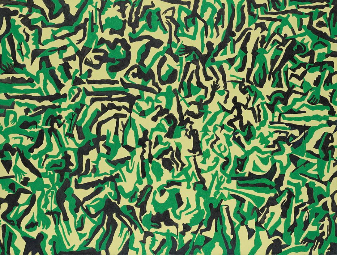 Artwork Camouflage this artwork made of Synthetic polymer paint on canvas, created in 2004-01-01