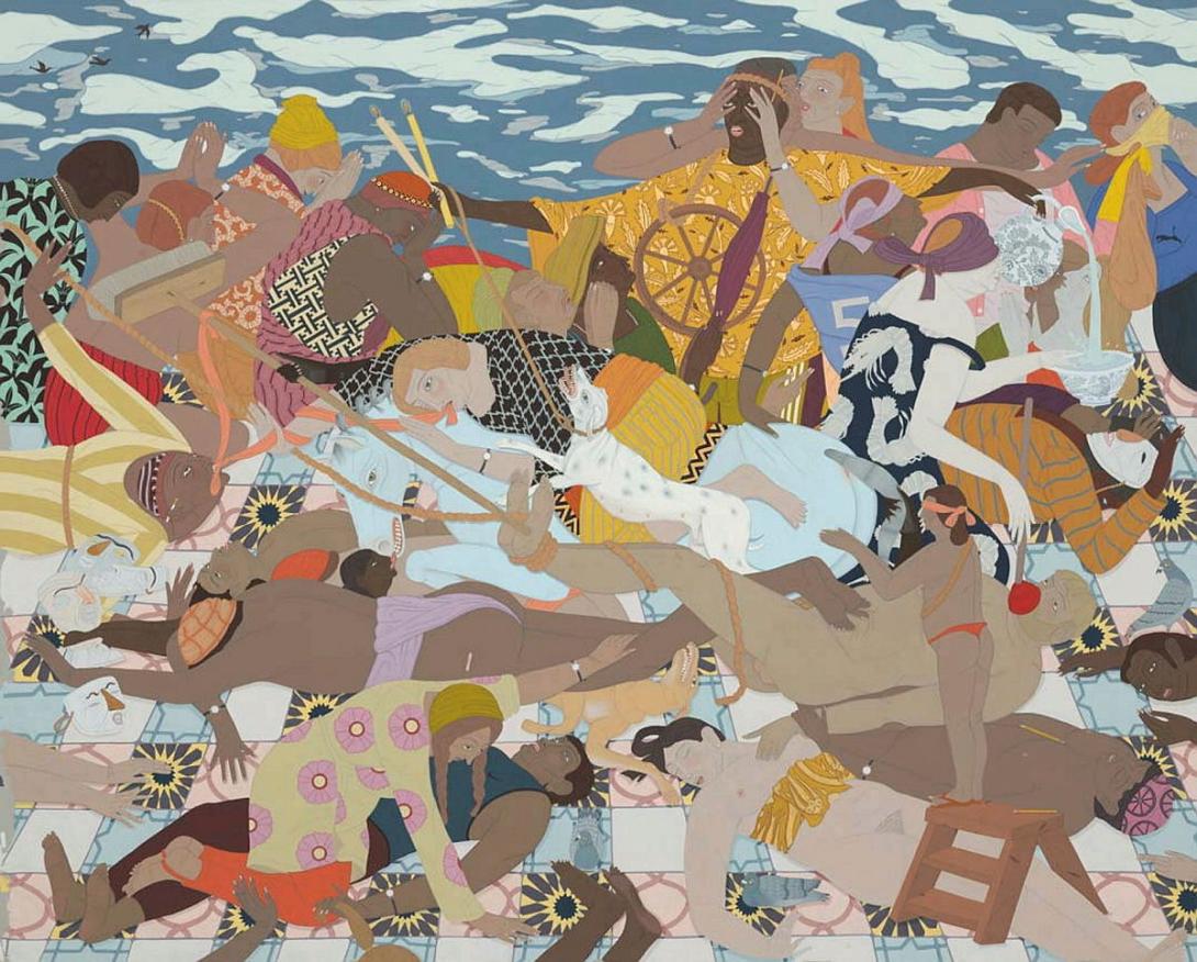 Artwork Hark this artwork made of Gouache, metallic paint and pencil on paper, created in 2018-01-01