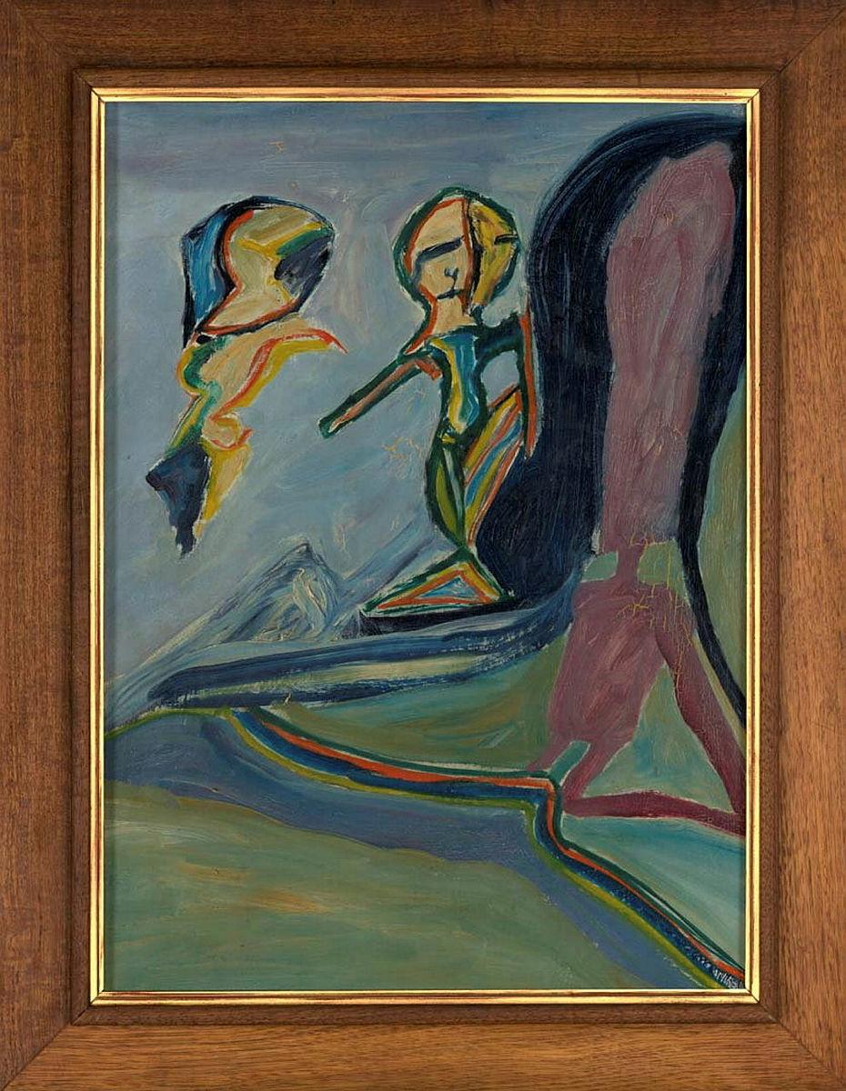 Artwork The stream this artwork made of Oil on composition board