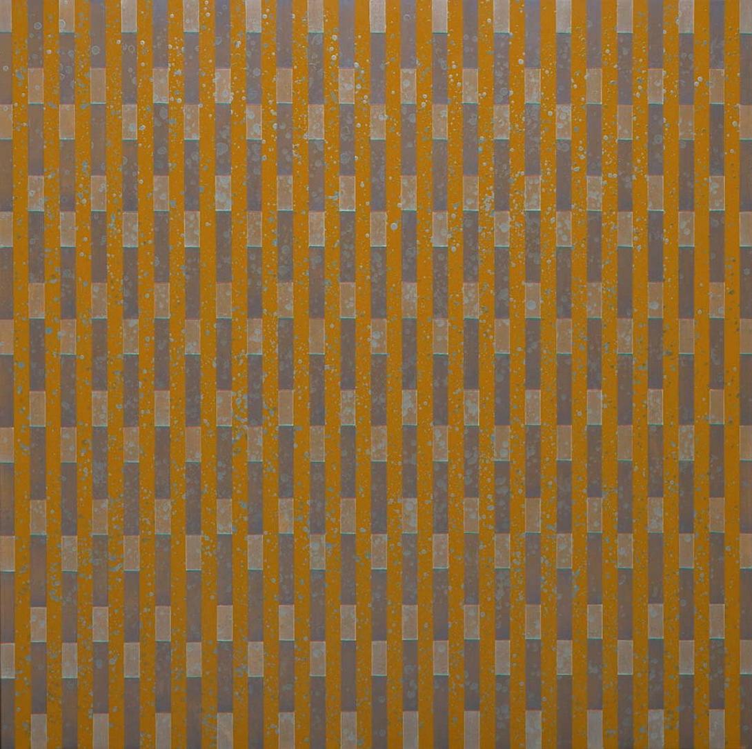 Artwork Lithification series #3 this artwork made of Iridescent oil paint, metallic pigments and medium on linen, created in 2021-01-01