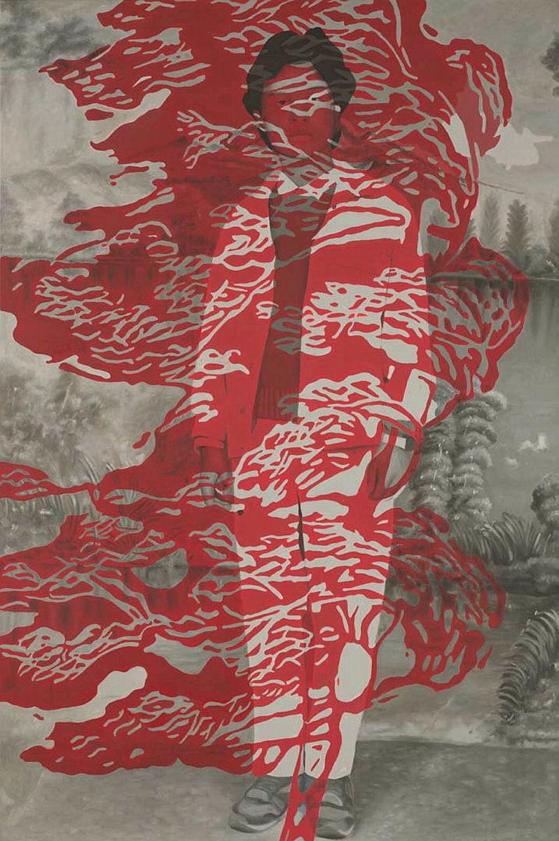 Artwork Drifting Toward the Red Star this artwork made of Oil on canvas 