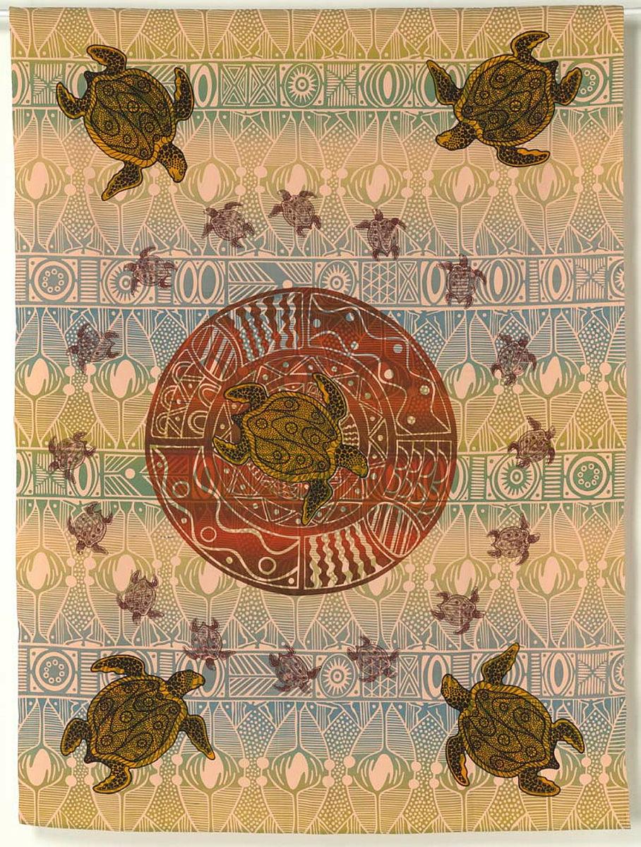 Artwork Tablecloth this artwork made of Screenprint on fabric, created in 1989-01-01