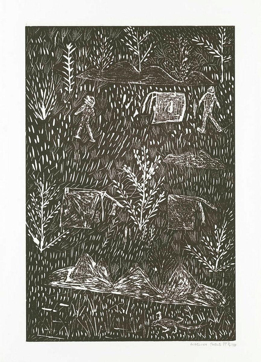 Artwork Untitled [no. 50] (from ‘Utopia Suite’ portfolio) this artwork made of Woodcut on paper, created in 1990-01-01