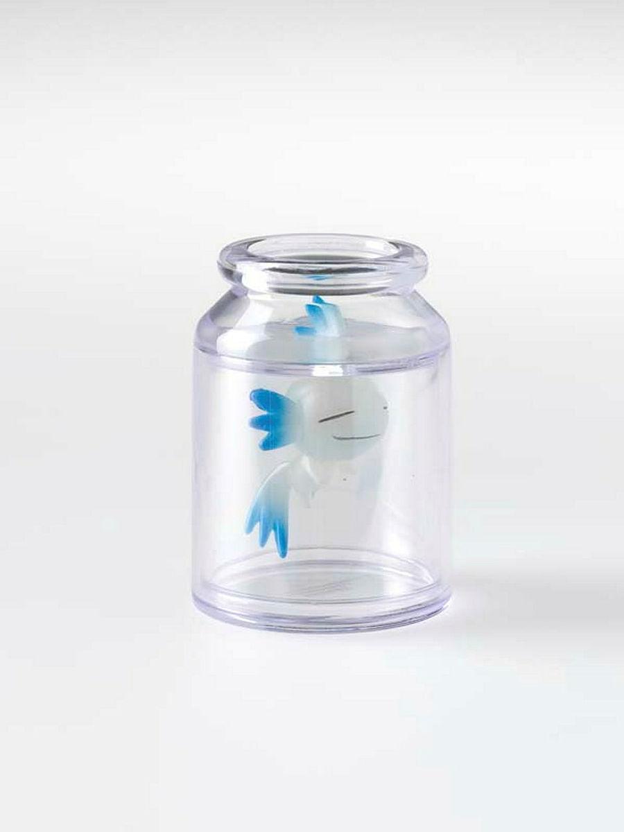 Artwork Rumble-kun in a jar (from the 'SUPERFLAT MUSEUM' series by Takashi Murakami) this artwork made of Figurine (lacquer paint, PVC plastic, ABS plastic), black cardboard box, leaflets, created in 2003-01-01