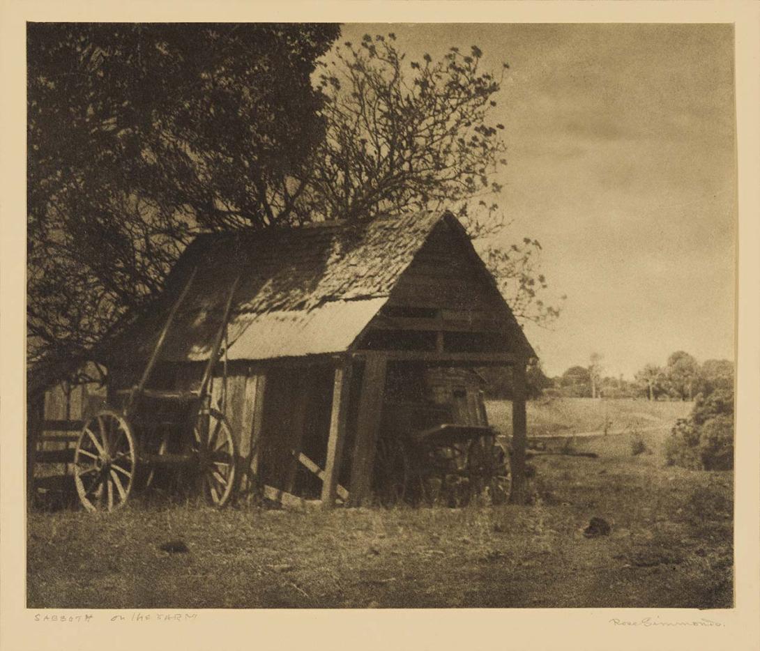 Artwork Sabbath on the farm this artwork made of Bromoil photograph on paper, created in 1925-01-01