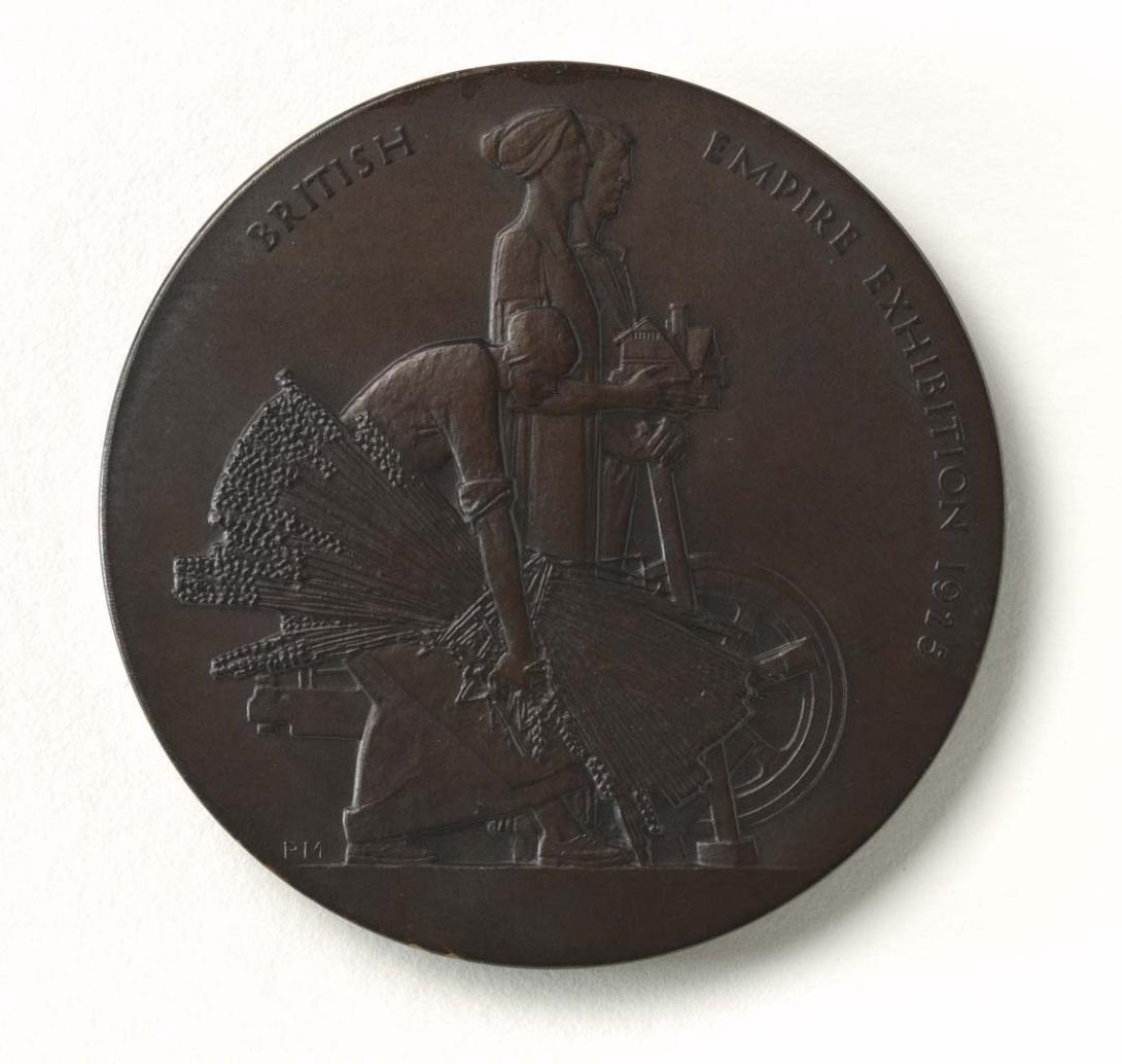 Artwork British Empire Exhibition 1925 medal this artwork made of Cast bronze (with medal box), created in 1924-01-01