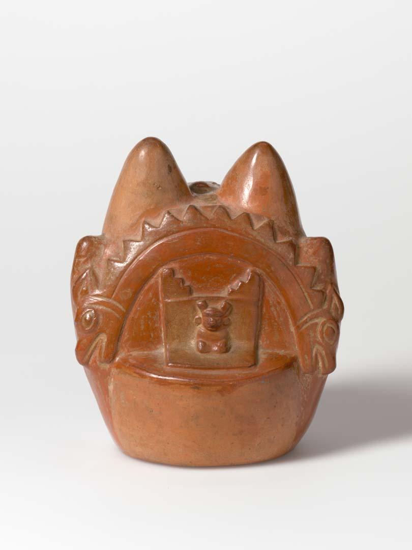 Artwork Pot:  (seed carrier) this artwork made of Terracotta earthenware clay hand built and carved with burnished finish, created in 1400-01-01